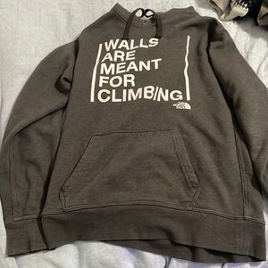 North Face walls are meant for climbing hoodie